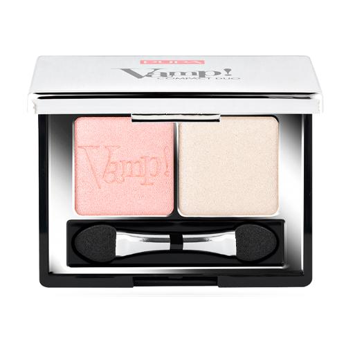 PUPA  Компактные двойные тени VAMP! DUO тон 001 розовый жемчужный