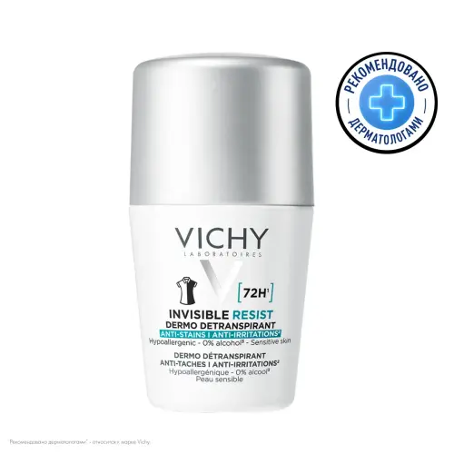 VICHY ШАРИКОВЫЙ ДЕЗОДОРАНТ INVISIBLE 72Ч 50МЛ