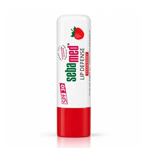Sebamed SENSITIVE SKIN lip defense SPF 30 4,8 g (увлажняющий бальзам для губ от сухости и трещин со вкусом клубники)