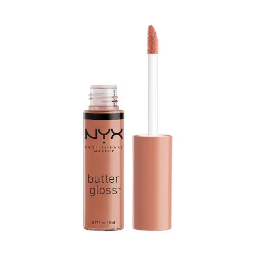 NYX Professional Makeup Увлажняющий блеск для губ Butter Lip Gloss, 14 Madeleine, светло - коричневый, глянцевый, 8 мл.
