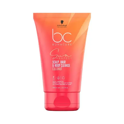 BONACURE Sun 3in1 Scalp,Hair &Body Шампунь для волос и тела 100мл INT
