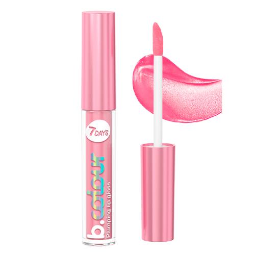 7DAYS B.COLOUR Блеск для губ с эффектом плампинга / 02 Soft pink, 2,5 мл
