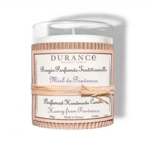 DURANCE  Парфюмированная свеча ручной работы Perfumed handmade Candle 180 gr 6.34 oz Honey from Provence