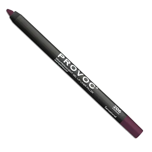 PROVOC Semi-Permanent Gel Lip Liner Filler WP 206 Sensational Гелевая подводка в карандаше для губ LPL206