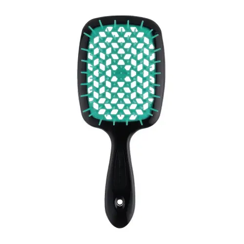 Janeke SUPERBRUSH РАСЧЕСКА ЧЕРНАЯ/ТИФФАНИ 20,3x8,5x3,1СМ