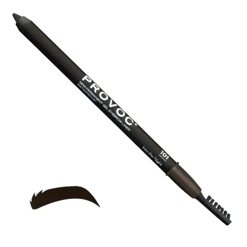 PROVOC Semi-Permanent Gel Eyebrows Liner WP 101 Into the Night Перманентная гелевая подводка для бровей EYB101