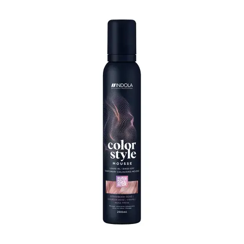 INDOLA Color Style Mousse Strawberry Rose Оттеночный мусс для укладки волос Клубничная Роза 200мл