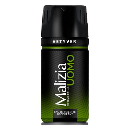 MALIZIA UOMO EDT DEO SPRAY VETYVER Парфюмированный дезодорант  150 ML