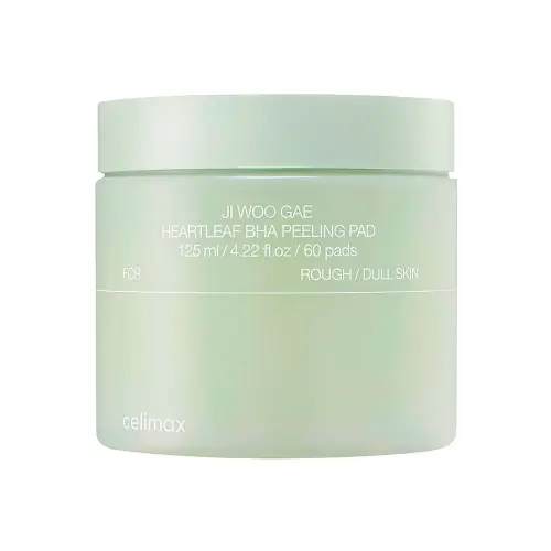 Celimax Ji Woo Gae Heartleaf BHA Peeling Pad  Пилинг пэды с хауттюйнией и BHA Ji Woo Gae 60шт 125 мл