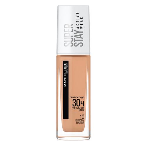 Maybelline Super Stay Active Wear 30Ч Тональный крем , оттенок 10, кремово-бежевый, 30 мл