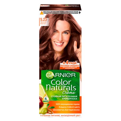 Garnier Стойкая питательная крем-краска для волос Color Naturals, оттенок 5.23, Пряный каштан