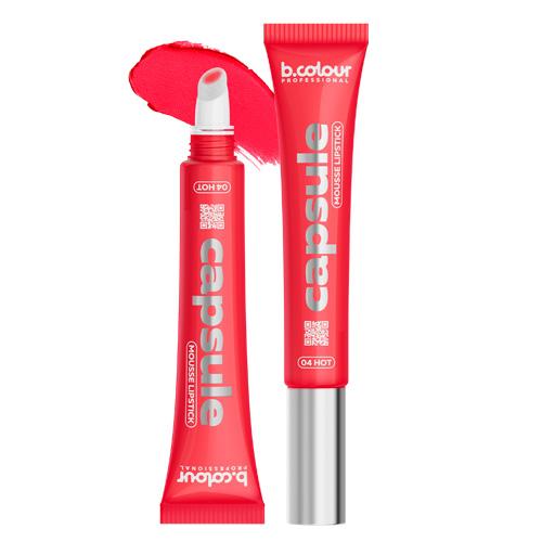 7DAYS B.COLOUR PRO CAPSULE Помада для губ муссовая увлажняющая / 04 Hot, 12 мл