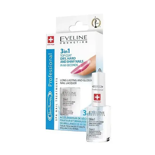 Eveline Средство для ногтей ЭКСПРЕСС-СУШКА 3в1 60 СЕКУНД! NAIL THERAPY PROFESSIONAL, 12мл