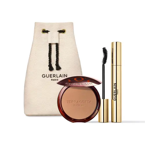 Guerlain MKU 25 SET TERRA BRONZ PDR + MASC NOIR G   Набор: Тушь для ресниц NOIR G, 01 Черный 6 гр + Бронзирующая пудра TERRACOTTA, 03 Натуральный тёплый 8,5 гр