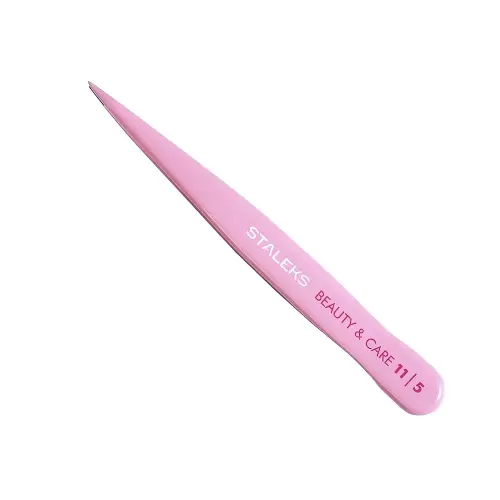 Staleks Pro Expert Пинцет для бровей BEAUTY & CARE 11 TYPE 5 (точечный)