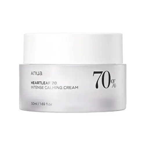 ANUA HEARTLEAF 70% INTENSE CALMING CREAM Интенсивный успокаивающий крем с 70% экстракта houttuynia cordata 50ml
