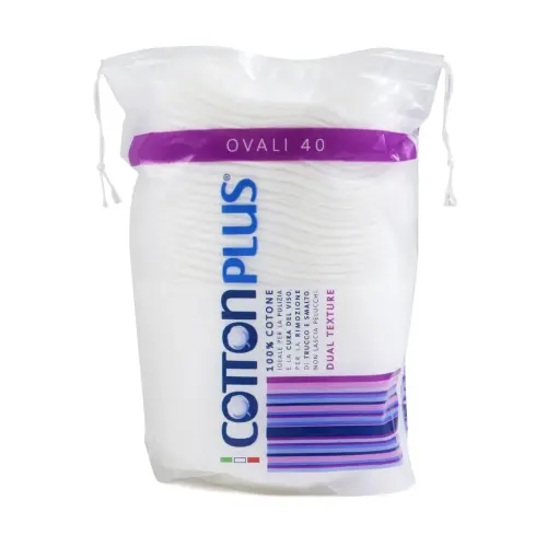 Cotton Plus Oval Balls Ватные диски круглые из 100% хлопка 40 шт