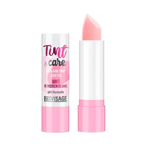 LUXVISAGE Бальзам-тинт для губ Tint & care pH formula цвет и увлажнение, тон 01, 3,9 г