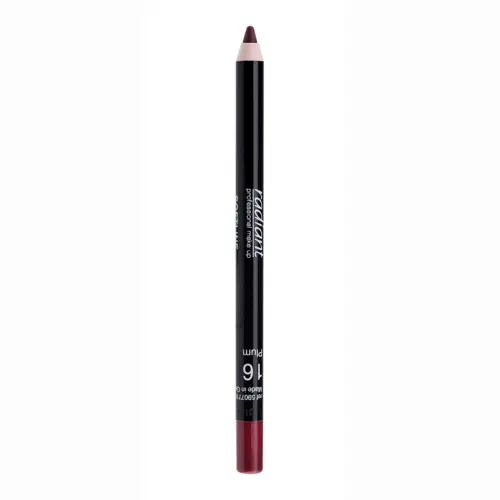 RADIANT  SOFT LINE WATERPROOF LIP PENCIL No 16 - PLUM Карандаш для губ водостойкий Softline Waterproof Lip Pencil, т. 16 слива