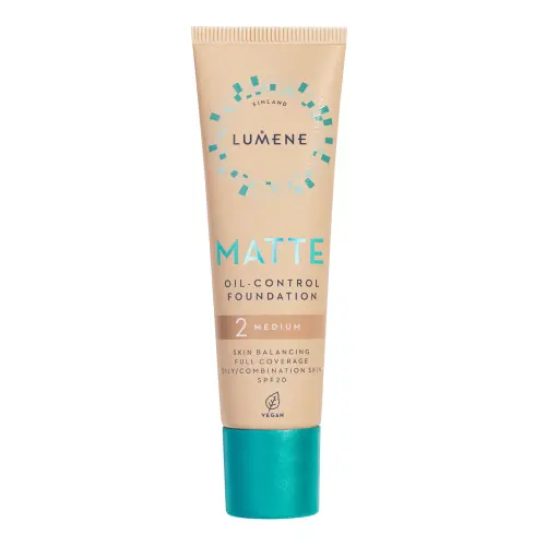 LUMENE MATTE FOUNDATION SPF20 Тональный крем №2 30ML