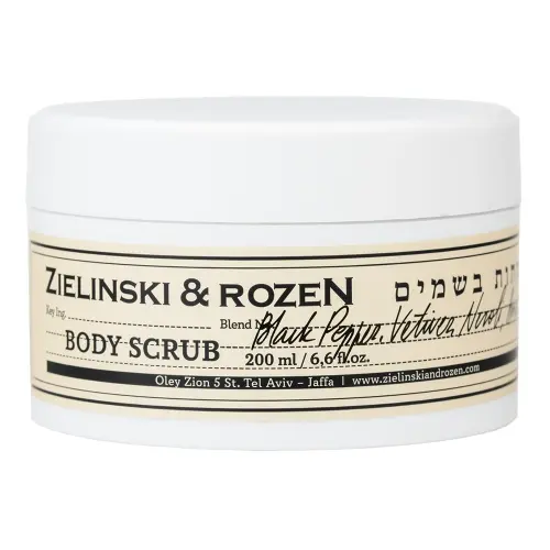 Zielinski & Rozen  Body scrub Black pepper, Amber, Neroli   Скраб для тела Черный перец, Амбра, Нероли 200мл