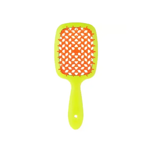Janeke GIA SUPERBRUSH РАСЧЕСКА ЖЕЛТАЯ/ОРАНЖИВАЯ 20,3x8,5x3,1СМ