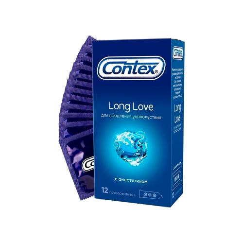 Contex презервативы Long Love с анестетиком, 12 шт