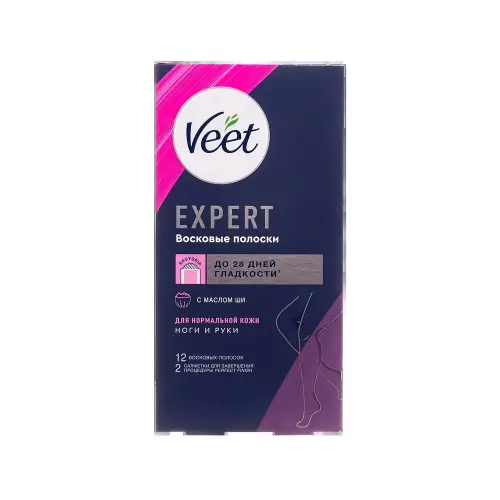VEET Expert восковые полоски для нормальной кожи