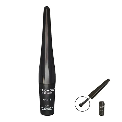 PROVOC LINER WHEEL Liquid Eyeliner 01 Matte Black Устойчивая подводка для глаз EWL01