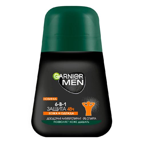 Garnier Дезодорант-антиперспирант роликовый для тела Men 6-в-1 защита 48ч, мужской, 50 мл
