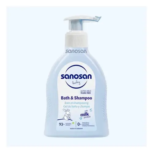 Sanosan Средство для купания и шампунь  Baby Bath & Shampoo  200 ml