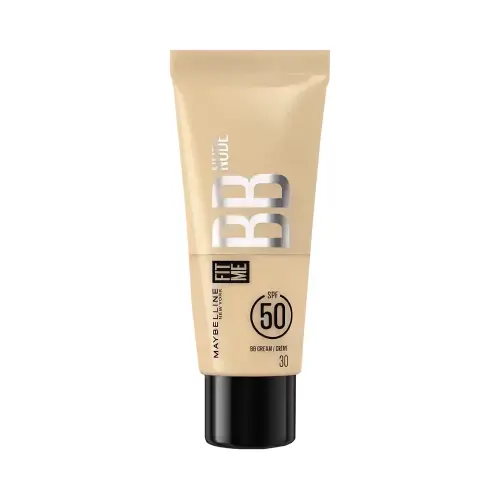Maybelline Увлажняющий легкий крем-уход для лица New York Fit Me BB с тональным эффектом Nude, тон 30, 30 мл