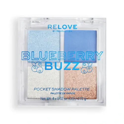 RELOVEREVOLUTION ПАЛЕТКА ТЕНЕЙ POCKET PALETTE Blueberry Buzz