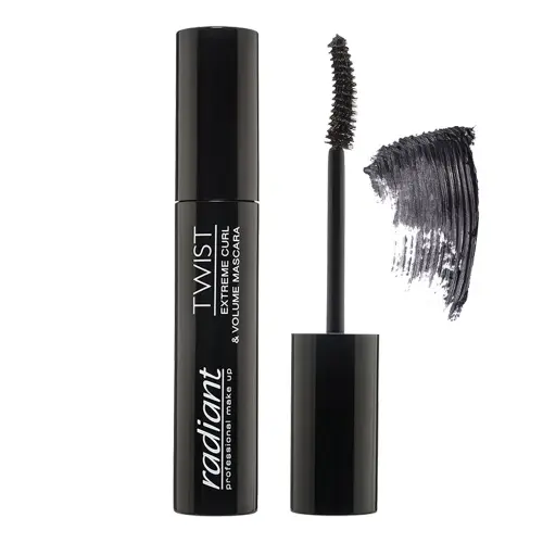 RADIANT  TWIST EXTREME CURL & VOL MASCARA No 1 - BLACK Тушь для ресниц изгиб и объем TWIST Extreme Curl & Volume Mascara, т. 1 черный