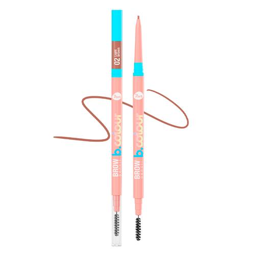 7DAYS B.COLOUR Карандаш для бровей автоматический / 02 Light brown, 0,06 г