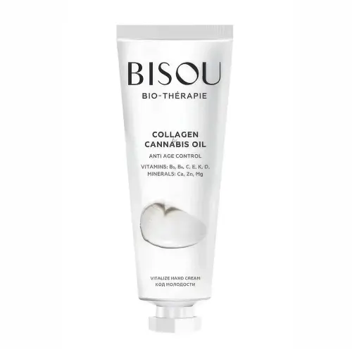 BISOU-THERAPIE Крем для рук код молодости COLLAGEN&CANNABIS OIL, 60мл