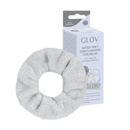 GLOV Water-Only Skin Cleansing Scrunchie Silver Stone INT W5