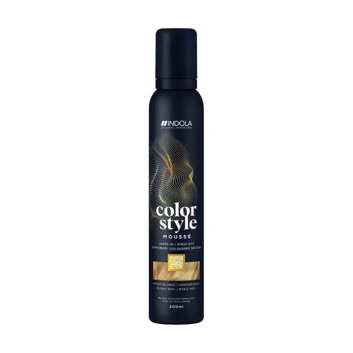 INDOLA Color Style Mousse Honey Blonde Оттеночный мусс для укладки волос Медовый Русый 200мл