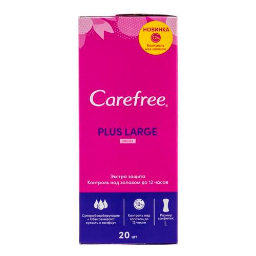 Carefree® Large Plus Fresh салфетки ароматизированные 20 шт