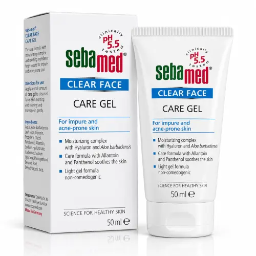 Sebamed CLEAR FACE  care gel, гель для лица 50 ml