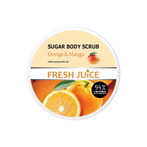 Fresh Juice Сахарный скраб для тела Orange & Mango, 225 мл