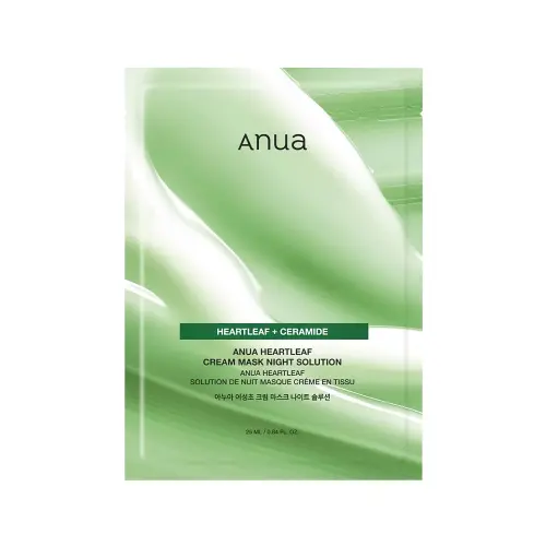 ANUA HEARTLEAF CREAM MASK NIGHT SOLUTION Ночная крем-маска с экстрактом houttuynia cordata 25ml