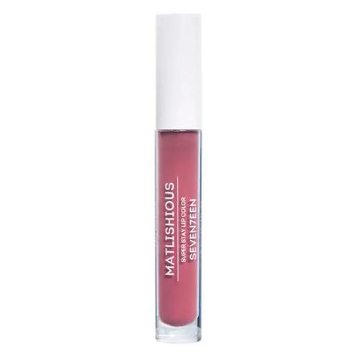 Seventeen Жидкая помада-блеск MATLISHIOUS SUPER STAY LIP COLOR т.37 темный бежево-розовый
