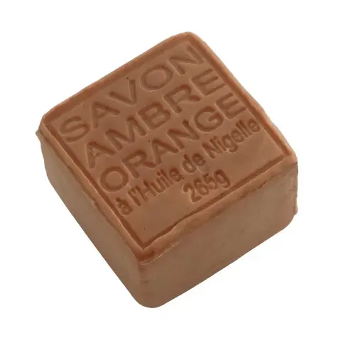 AMBER-ORANGE, with black seed oil Cube 260g Мыло Амбра-Апельсин, с маслом из черных семян