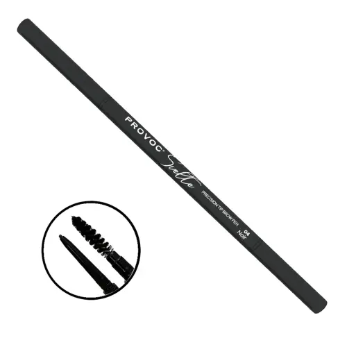 PROVOC SVELTE Precision Tip Brow Pen 04 Noir Ультратонкий карандаш для бровей SVL04