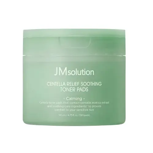 JMsolution CENTELLA RELIEF SOOTHING TONER PADS  Успокаивающие тонер-пэды с центеллой 100 шт 140 мл