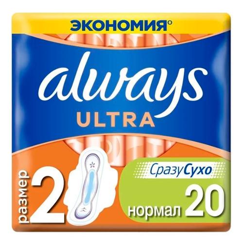 Always Прокладки Ultra Pads Normal Plus Duo 20 шт