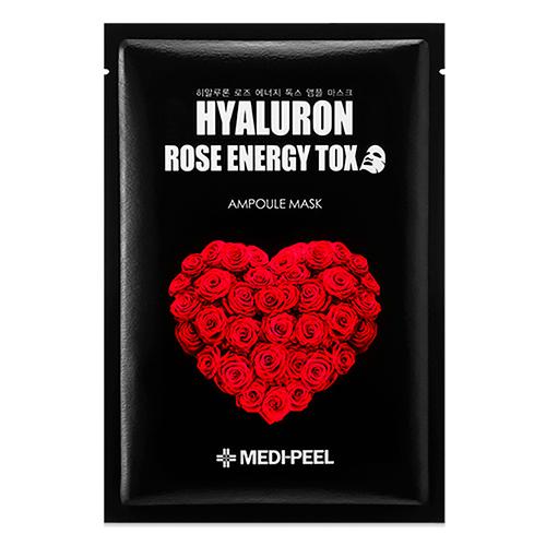 MEDI-PEEL HYALURON ROSE ENERGY TOX  Ампульная  маска с экстрактом розы 30ml