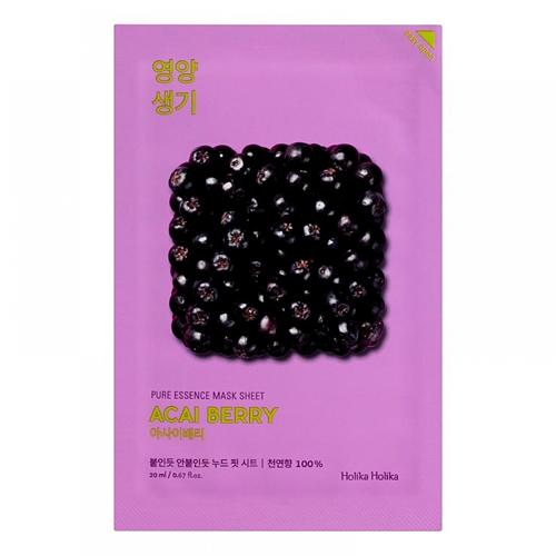 Holika Holika Pure Essence Mask Sheet Acai Berry Тканевая маска с экстрактом ягод асаи 20 мл