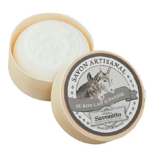 DONKEY MILK, with grape seed oil Wooden Box 100g Мыло органическое молоко осла, с маслом виноградных косточек